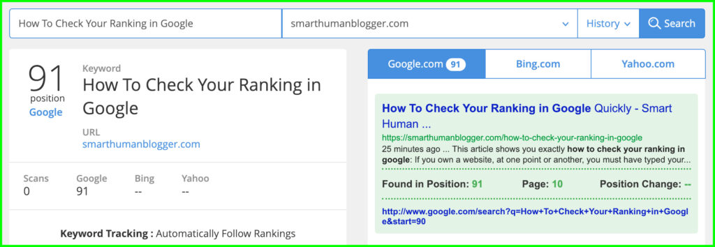 How To Check Your Ranking in Google Quickly